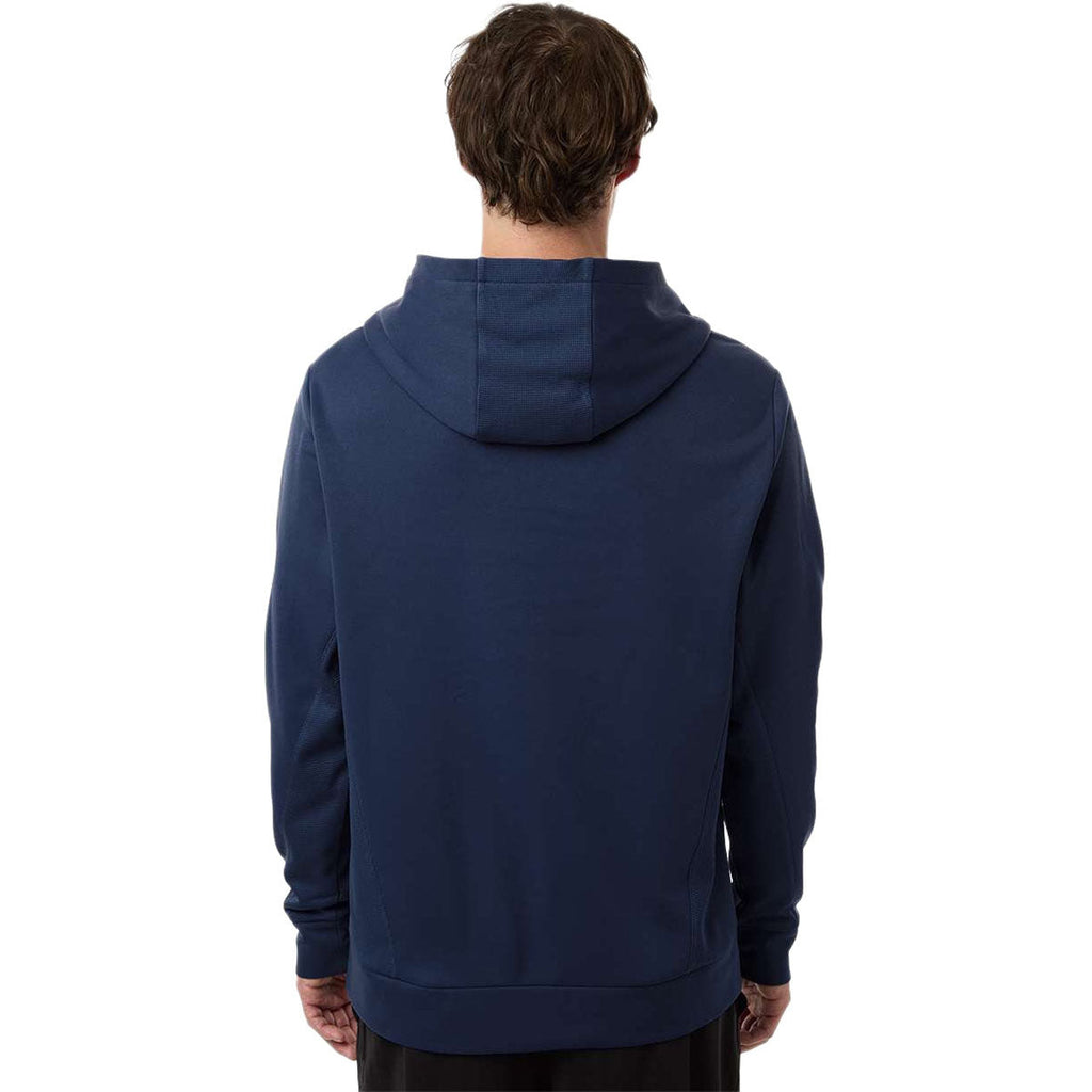 Team 365 Unisex Sport Dark Navy Squad Hooded Tech Fleece Pullover