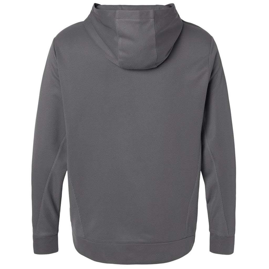 Team 365 Unisex Sport Graphite Squad Hooded Tech Fleece Pullover
