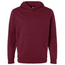 Team 365 Unisex Sport Maroon Squad Hooded Tech Fleece Pullover