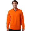 Team 365 Unisex Sport Orange Squad Cadet Quarter-Zip Tech Fleece Pullover