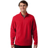 Team 365 Unisex Sport Red Squad Cadet Quarter-Zip Tech Fleece Pullover