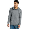 tentree Men's Grey Heather Organic Cotton Fleece Full-Zip Hoodie