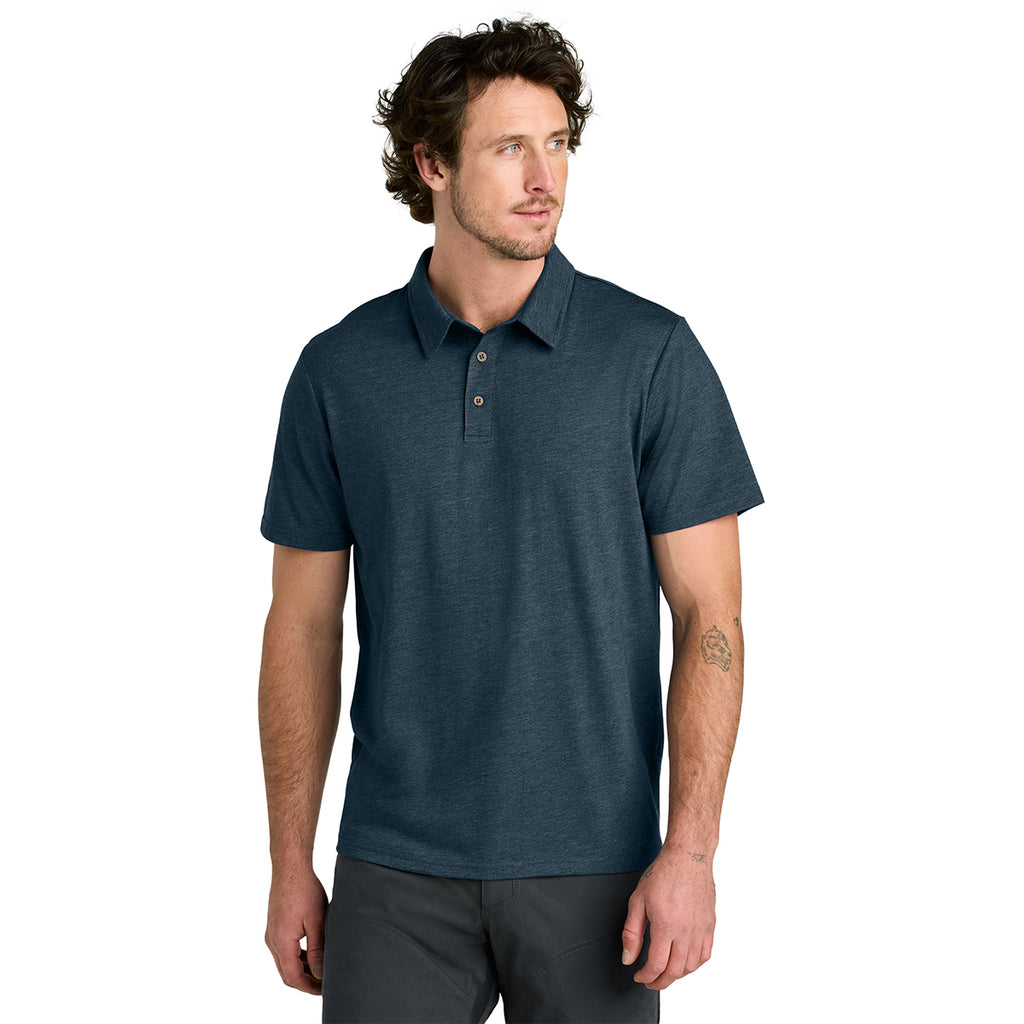 tentree Men's Moonlit Ocean Heather TreeBlend Polo