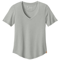 tentree Women's Hi Rise Grey Heather TreeBlend V-Neck T-Shirt