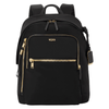 TUMI Black/Gold Voyageur Halsey Backpack