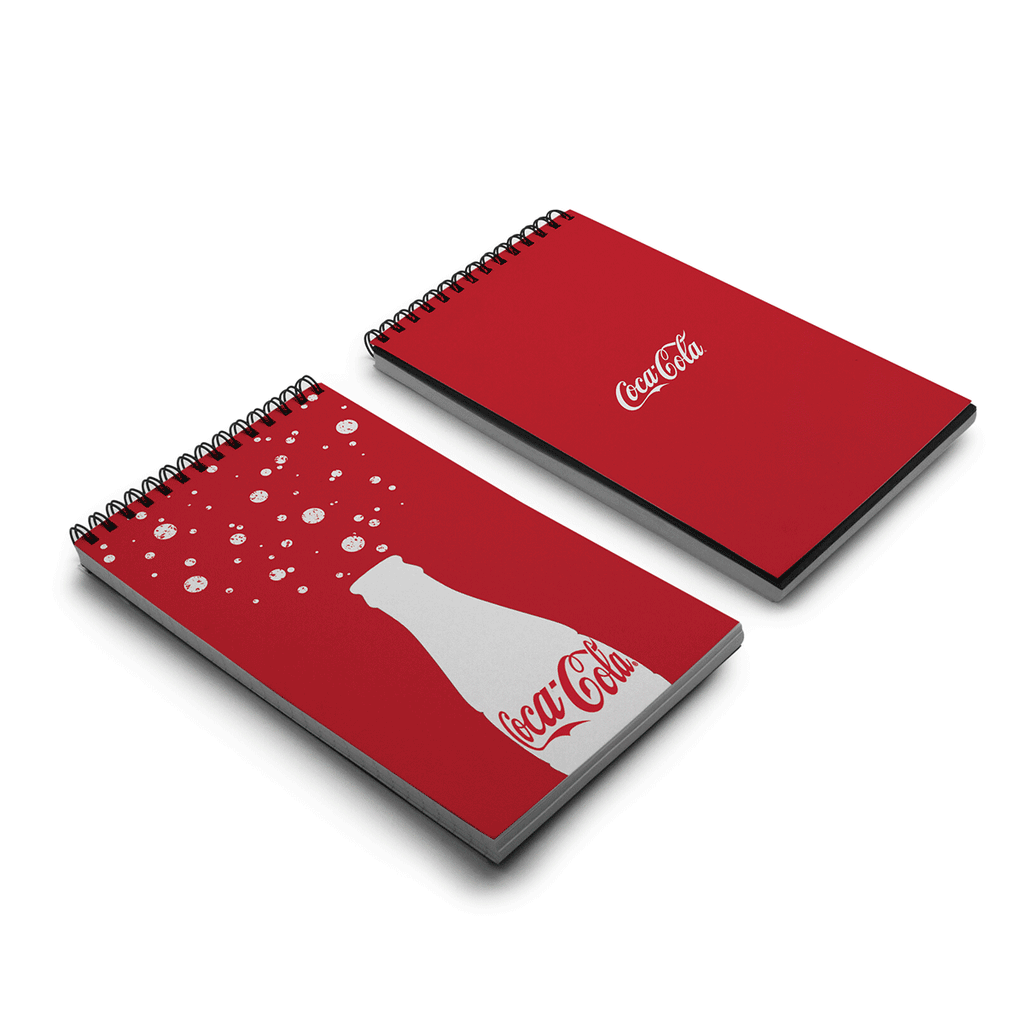 Denik White Topbound Wire-O Notebook - 4.75" x 8.25"