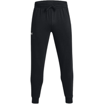 Under Armour Men's Black/White Rival Fleece Joggers