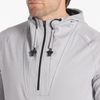 UNRL Men's Heather Gray Crossover Half-Zip Hoodie