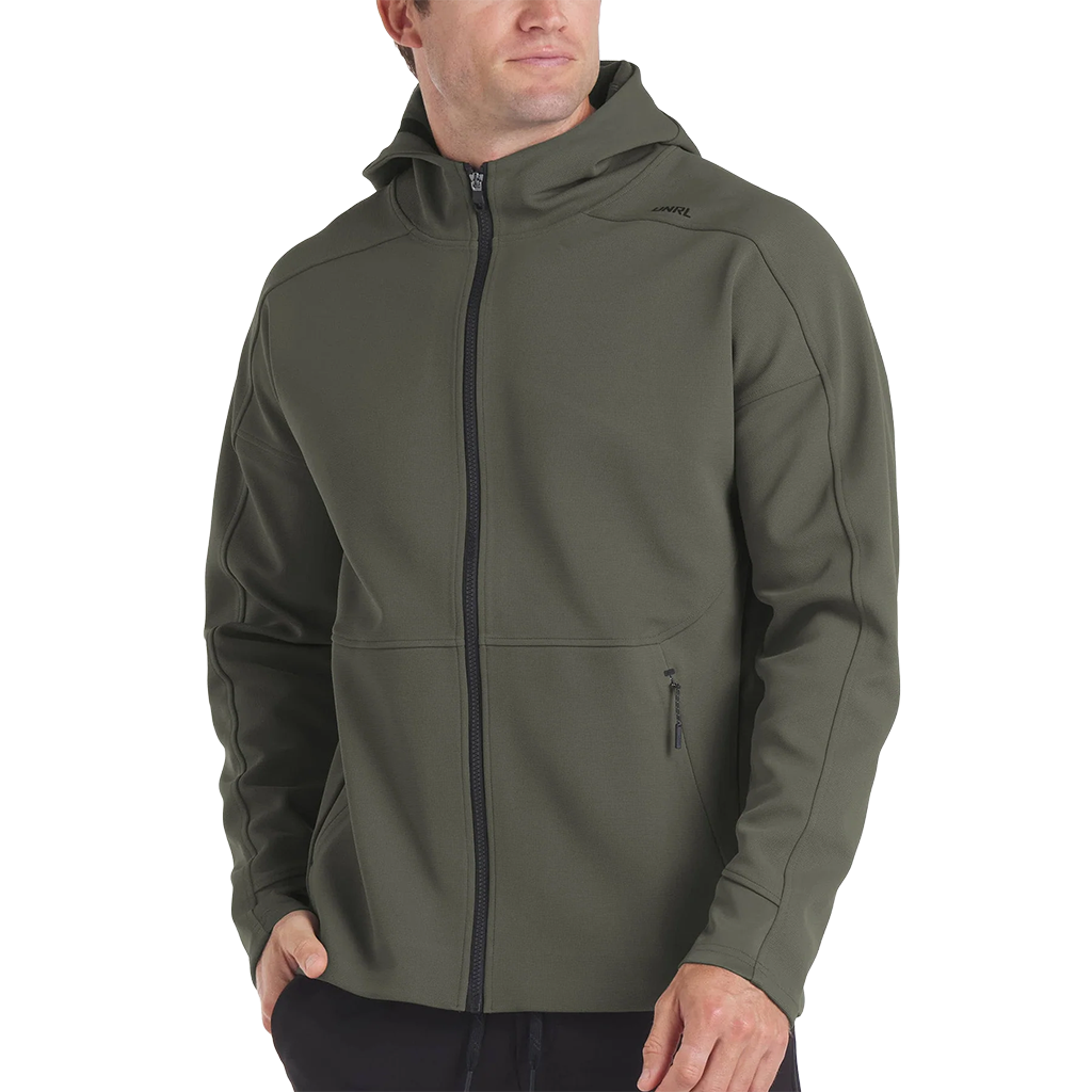 UNRL Men's Hazel Green Impact Full-Zip