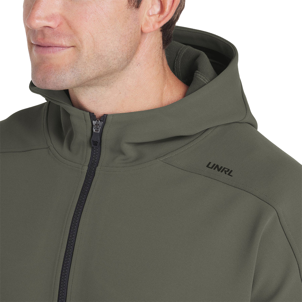 UNRL Men's Hazel Green Impact Full-Zip