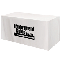 Beacon White Fitted 4-Sided Table Cover