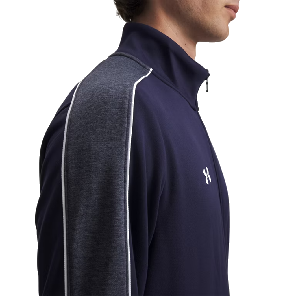 Under Armour Men's Midnight Navy/White UA Command Full Zip Warm Up