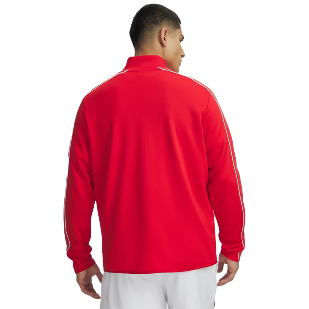 Under Armour Men's Red/White UA Command Full Zip Warm Up