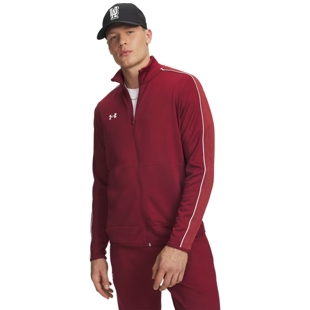 Under Armour Men's Cardinal/White UA Command Full Zip Warm Up