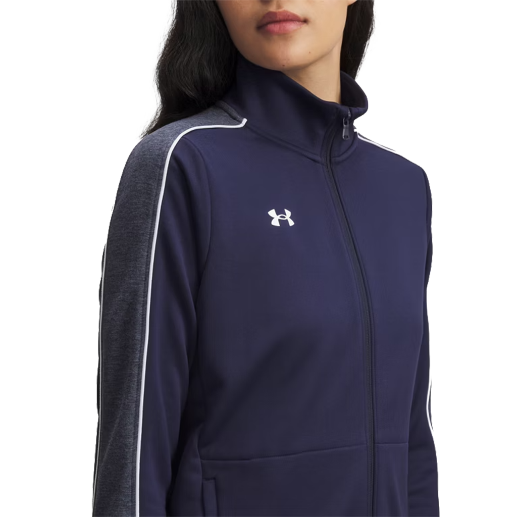 Under Armour Women's Midnight Navy/White Command Warm Up Full-Zip