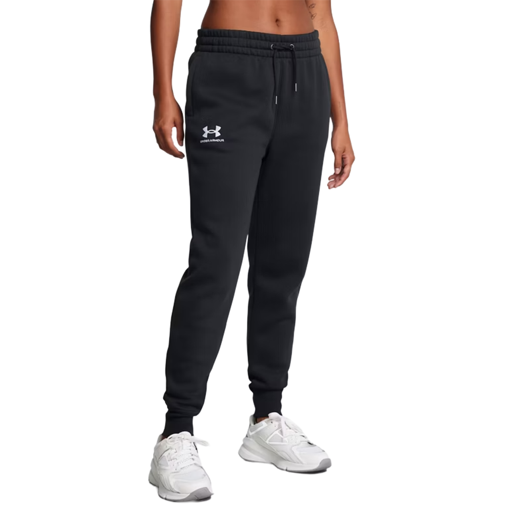 Under Armour Women's Black/Black/White Icon Fleece Joggers