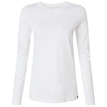 Jaanuu Women's White RegenX Cotton Underscrub Long Sleeve T-Shirt