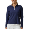 Straight Down Women's New Indigo Mylite Quarter Zip