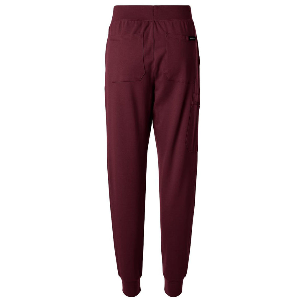 Jaanuu Women's Burgundy Rubi Ultrasoft Scrub Joggers