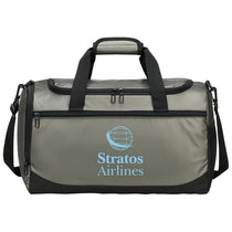 Ariel Premium Pewter Grey Chateau Leatherette Duffel