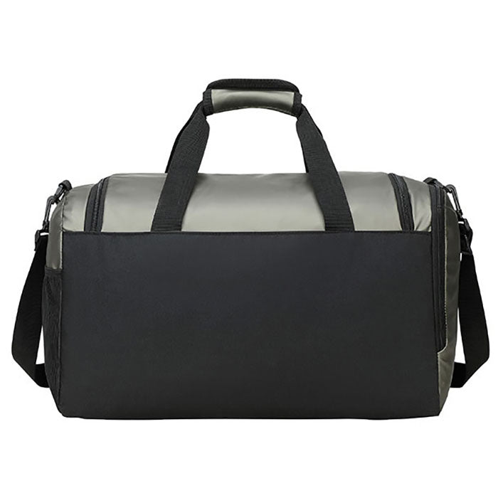 Ariel Premium Pewter Grey Chateau Leatherette Duffel