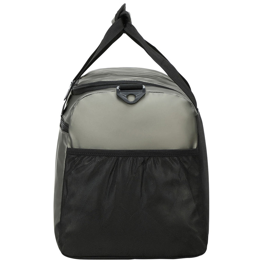 Ariel Premium Pewter Grey Chateau Leatherette Duffel