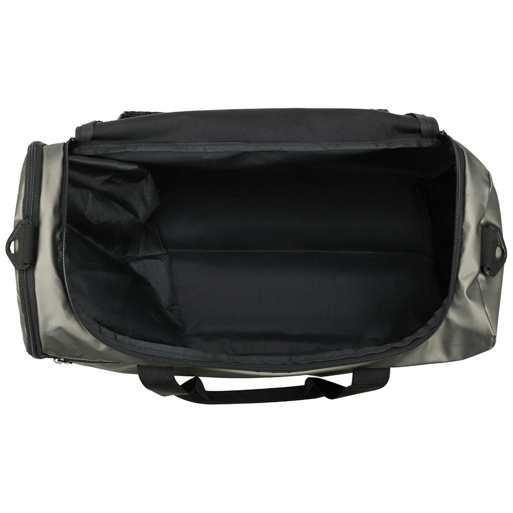 Ariel Premium Pewter Grey Chateau Leatherette Duffel