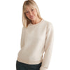 Marine Layer Women's Oat Heather Corbet Quilted Puff Sleeve Crewneck