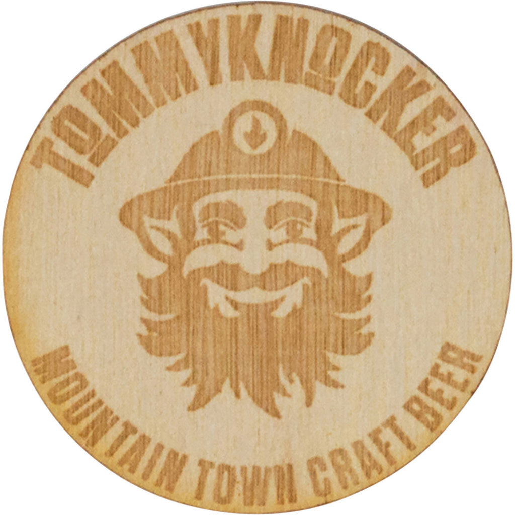 BCG Wood Wood Stickers: 2" W x 2" H