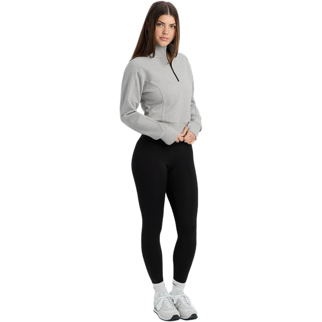UNRL Women's Heather Grey Elevation Half-Zip Pullover