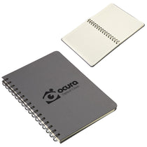 Ariel Premium Grey Parley Repreve Recycled Textured Hardcover Spiral Notebook