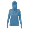 ANETIK Women's Bahama Heathered Breeze Tech Hooded T-Shirt