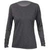 ANETIK Women's Charcoal Heathered Breeze Tech Long Sleeve T-Shirt