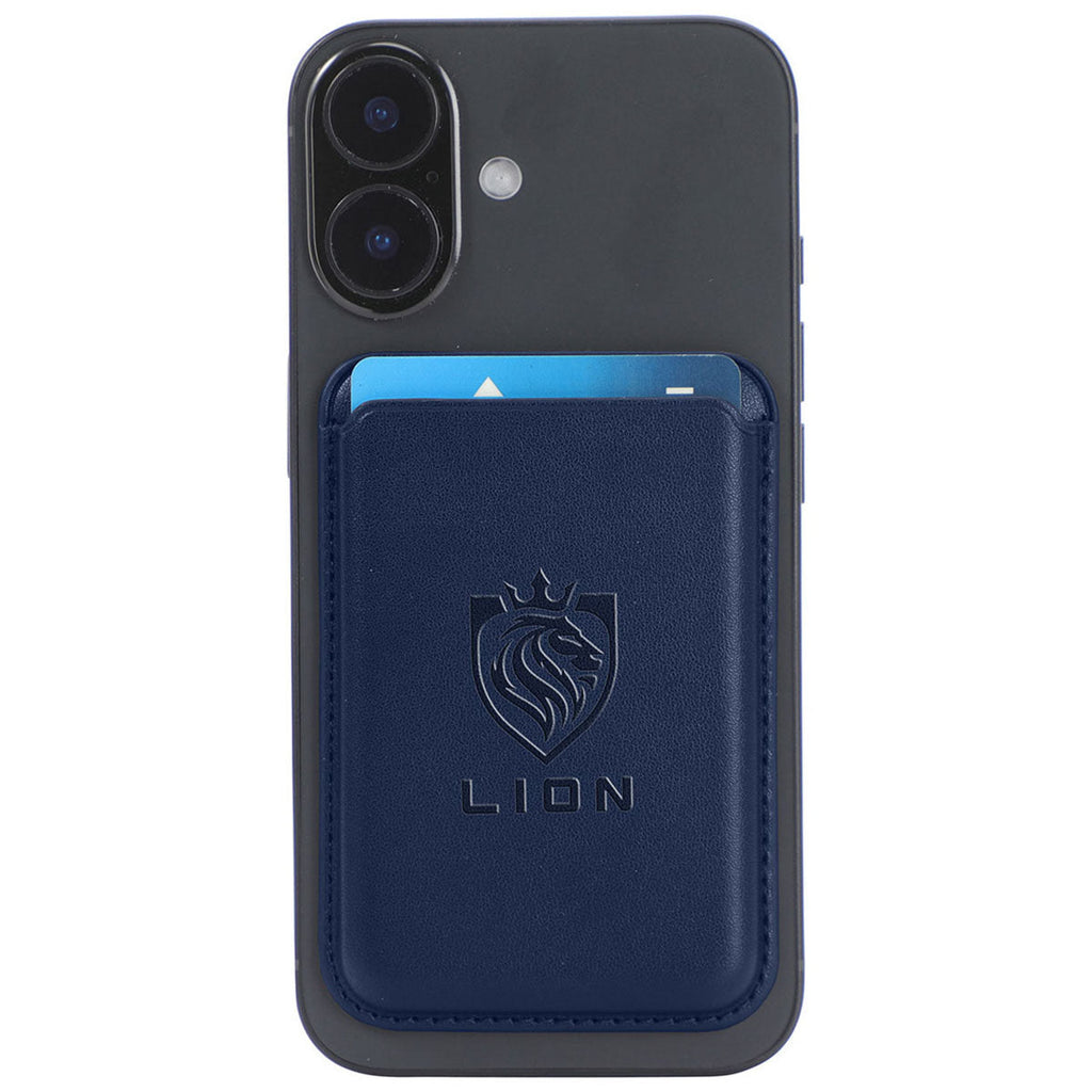 Ariel Premium Navy Blue Avon 3-Card Phone Wallet with Magnetic Ring