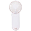 Ariel Premium White Swirl Portable Battery-Operated Fan