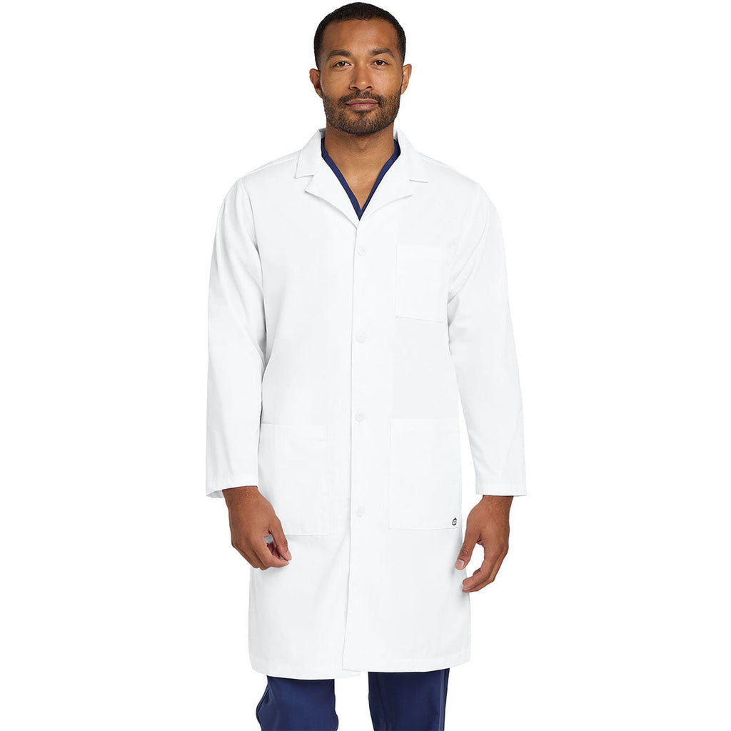 Wink Men's White Long Lab Coat