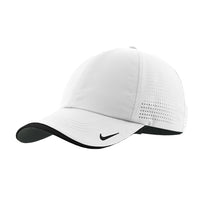 Nike White Dri-FIT Perforated Performance Cap