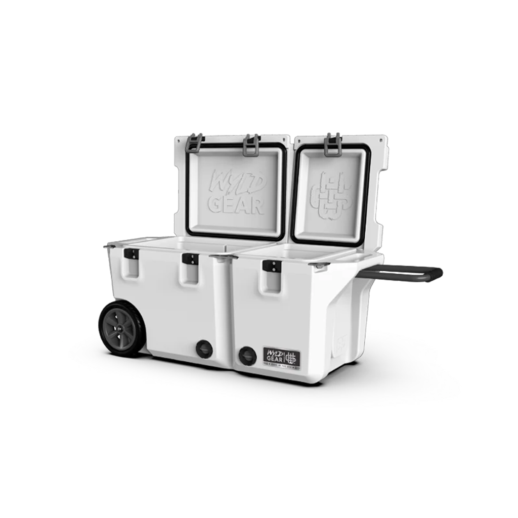 Wylde Gear White Freedom Series 65QT Divided Cooler