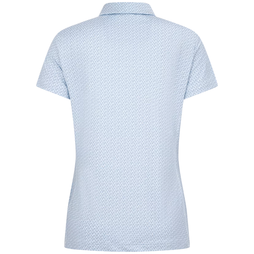 Levelwear Women's White/Ice Wildflower Polo