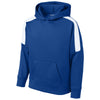 Sport-Tek Youth True Royal/ White Sport-Wick Fleece United Pullover Hoodie