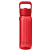 YETI Rescue Red Yonder 750 mL / 25 oz Water Bottle with Color-Matched Yonder Straw Cap