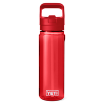 YETI Rescue Red Yonder 750 mL / 25 oz Water Bottle with Color-Matched Yonder Straw Cap