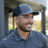48-Hour Zusa Heather Grey/Black Open Road Trucker Cap