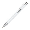 K & R White Clicker Pen