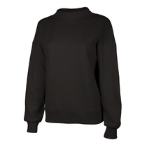 Charles River Women's Black Willow Mock-Neck Sweatshirt