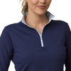 Straight Down Women's New Indigo Skyler Quarter Zip