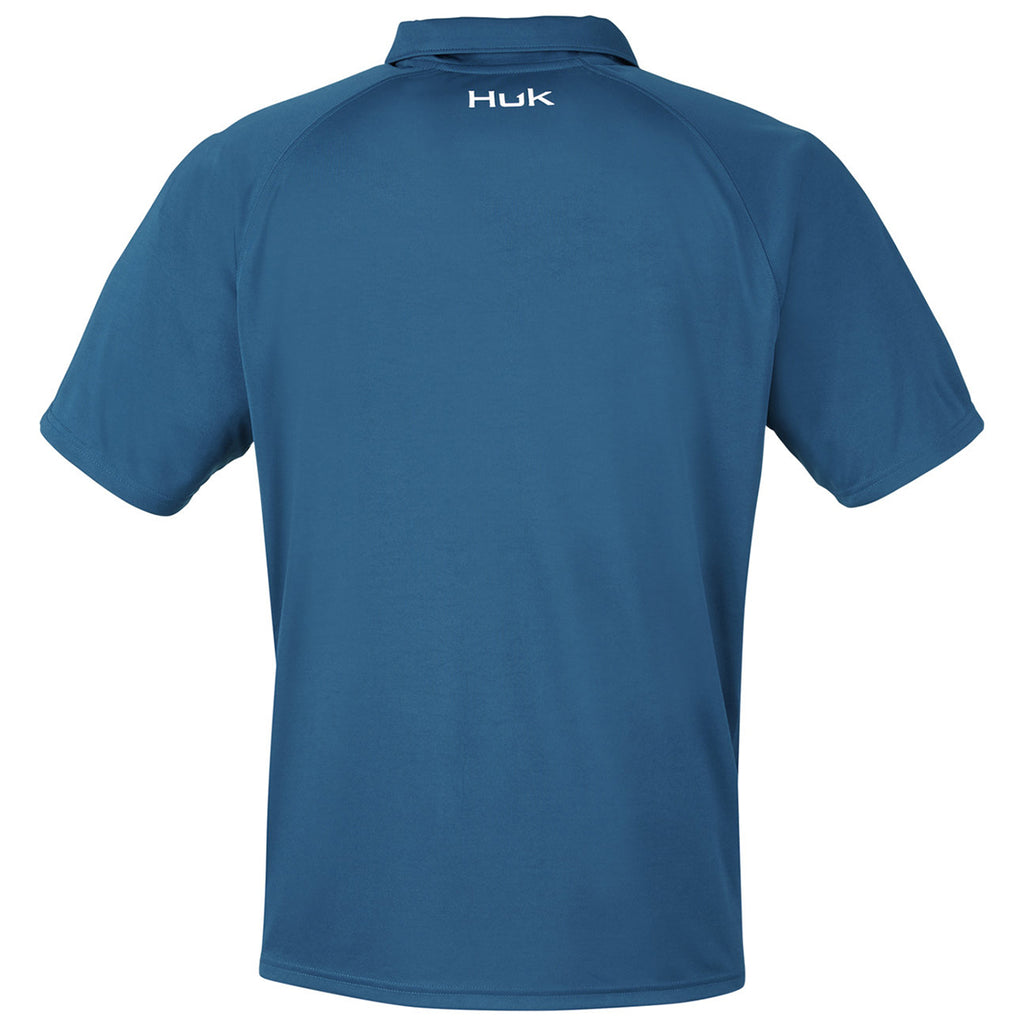 HUK Men's Sargasso Sea Lopro Solid Performance Polo