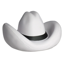 Ariel Premium White Cowboy Hat Stress Reliever
