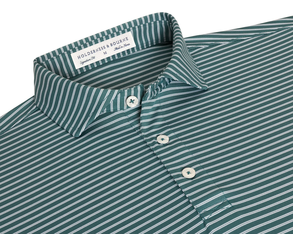 Holderness & Bourne Men's California Spruce & White The Dover Shirt