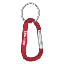 Hit Red 6mm Carabiner with Split Ring